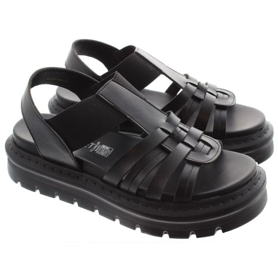 HEAVENLY FEET Ladies Samora Chunky Sandals In Black 