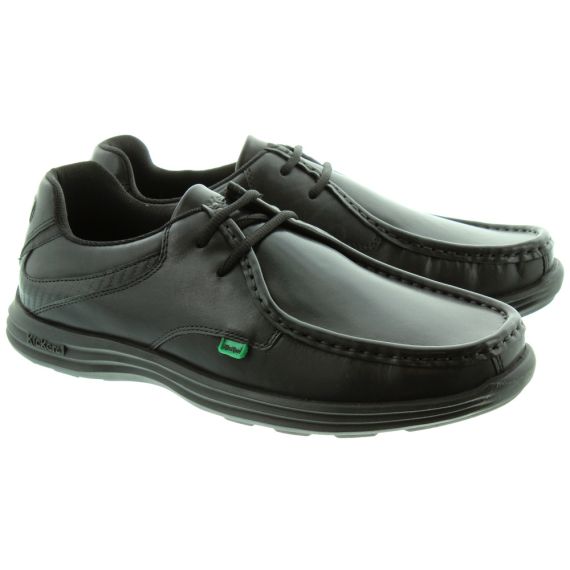 KICKERS Adults Reasan Lace Shoes in Black