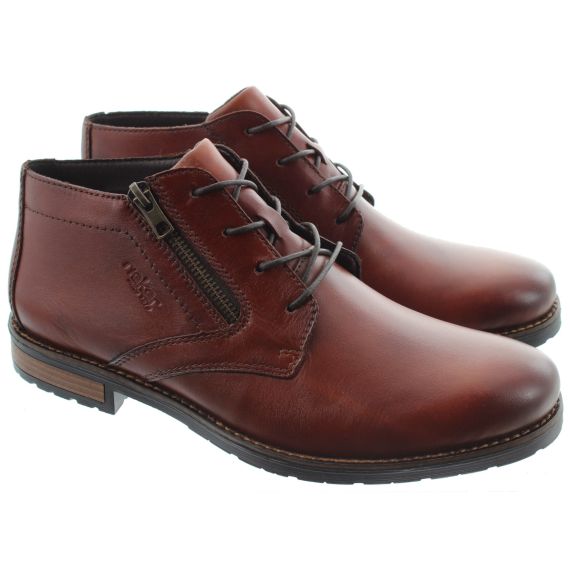 RIEKER Mens 14609 Lace Boots In Tan 