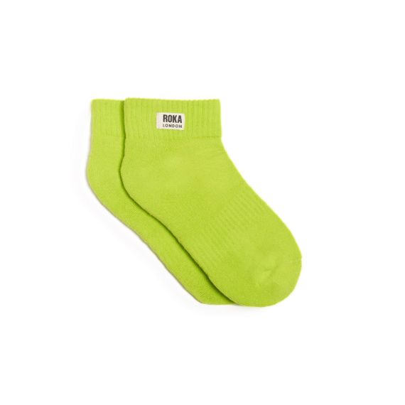ROKA Wembley Socks In Lime Green