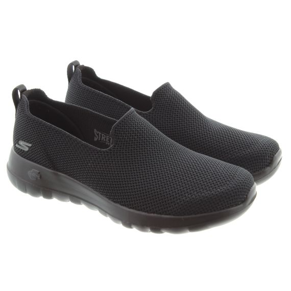SKECHERS Ladies Machine Washable Go Walk Joy Pumps In All Black