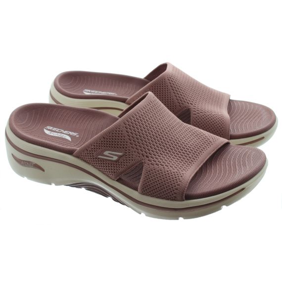 SKECHERS Ladies 140865 Arch Fit Mules In Brown 