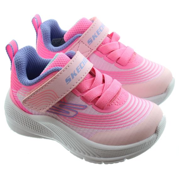 SKECHERS Kids 303575N Baby Microspec Trainers In Light Pink 