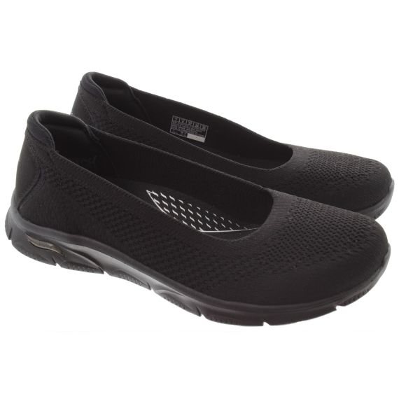 SKECHERS Ladies 100729 Arch Fit Sunny Shoes In Black 