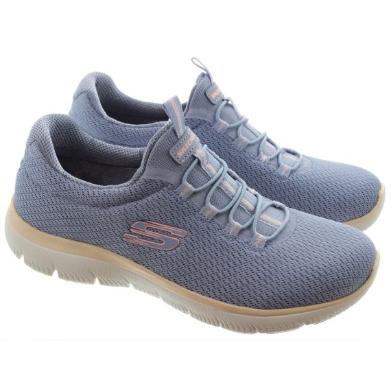SKECHERS Ladies 150268 Summits Trainers In Light Blue Multi 