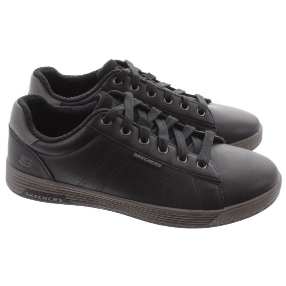 SKECHERS Mens 210946 Lace Trainers In Black 