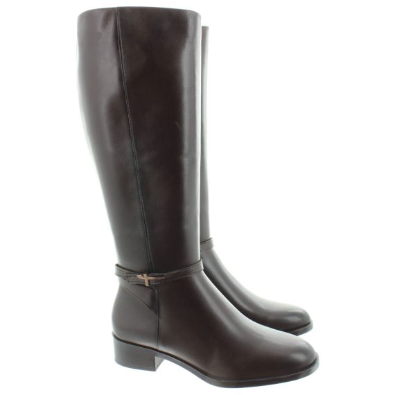 TAMARIS Ladies 25529 Knee Boots In Mahogony 