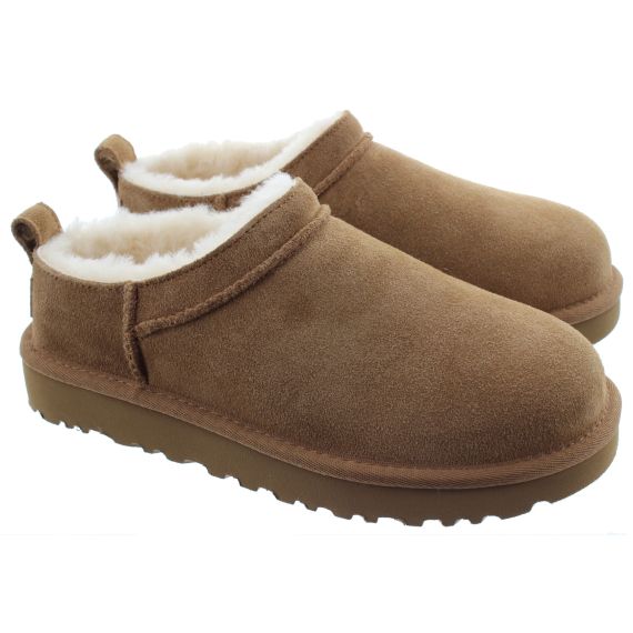 UGG Ladies Classic Micro Boots In Chestnut 