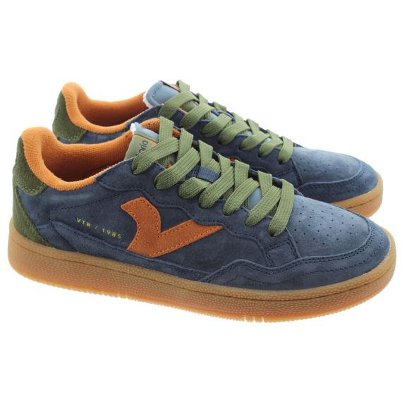 VICTORIA Ladies Smash Suede Trainers In Navy 